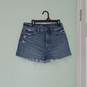 Abercrombie & Fitch Blue High Rise Shorts